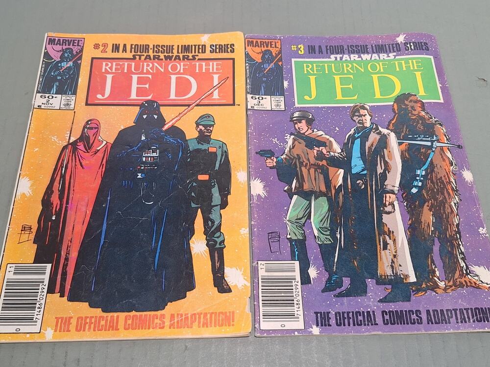 Star Wars Return of the Jedi 2 3 Marvel 1983 Comic Lot VG